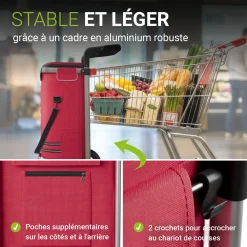 3in1 Einkaufstrolley - 56 L Kapazität