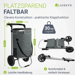 3in1 Einkaufstrolley - 56 L Kapazität