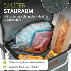 3in1 Einkaufstrolley - 56 L Kapazität