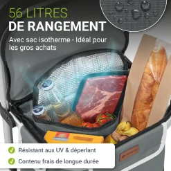 3in1 Einkaufstrolley - 56 L Kapazität