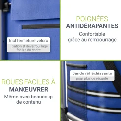 3in1 Einkaufstrolley - 56 L Kapazität