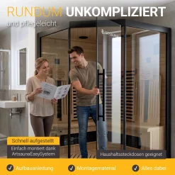 Infrarotkabine Malmö 140 - schwarz