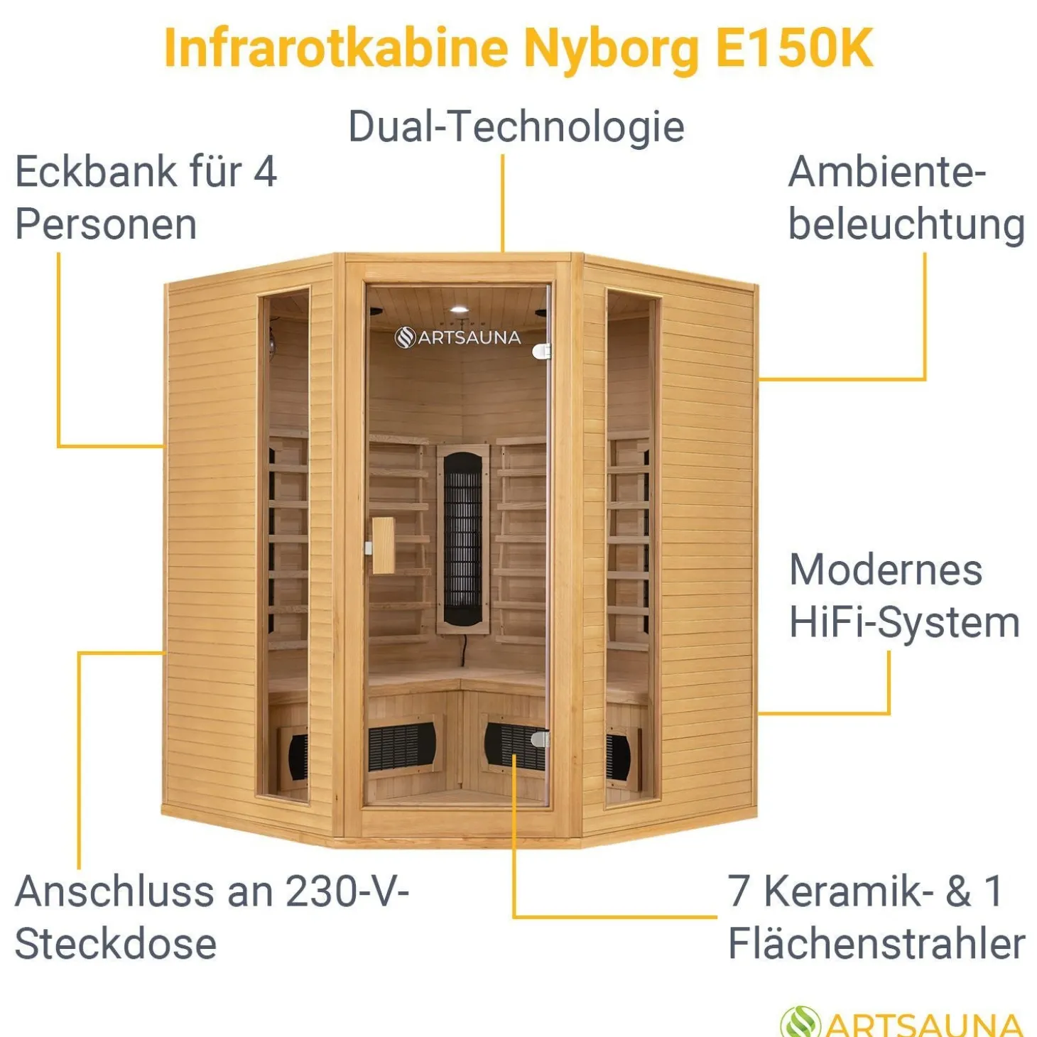 Infrarotkabine Nyborg E150K