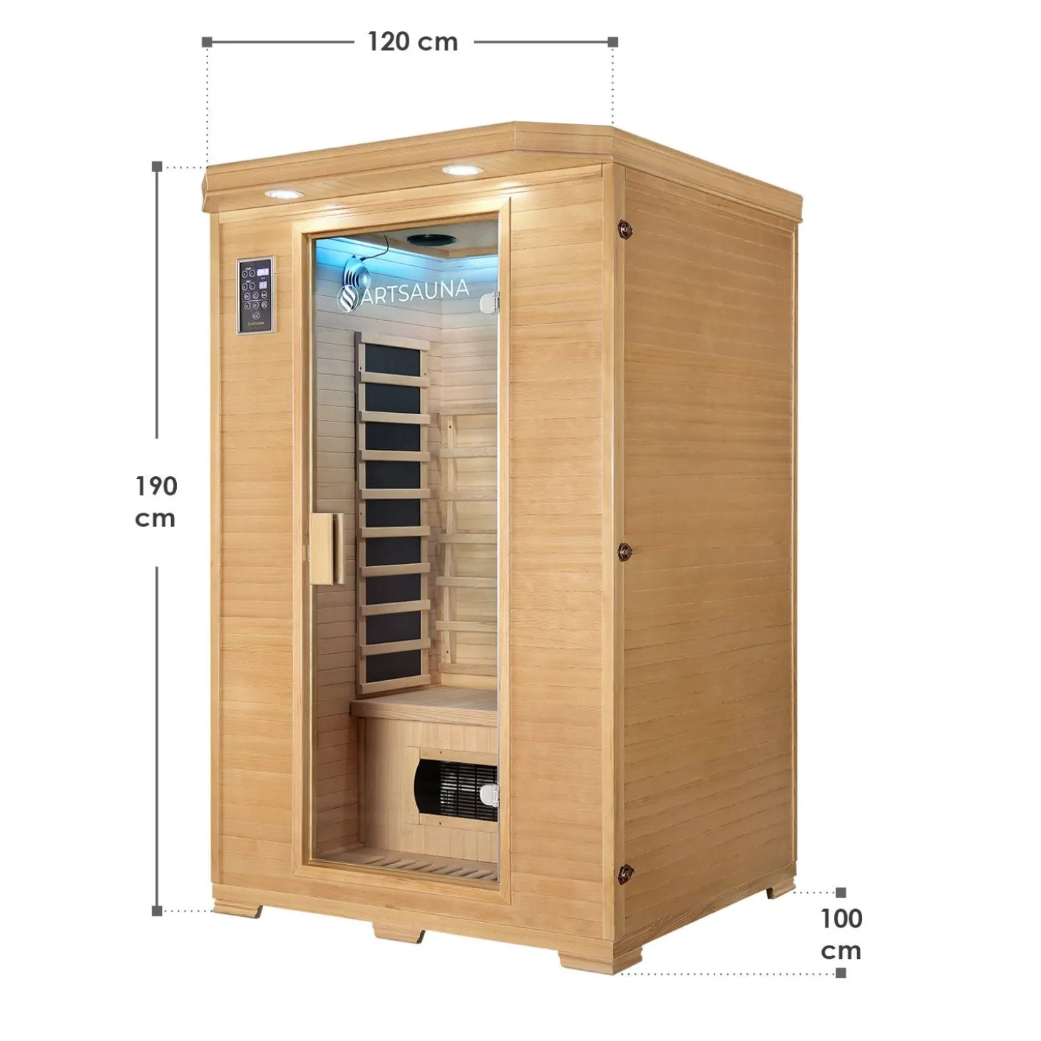 Infrarotkabine Oslo mit Triplex-Heizsystem
