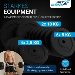 3in1 Hantelset 60kg
