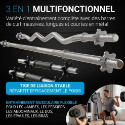 3in1 Hantelset 60kg