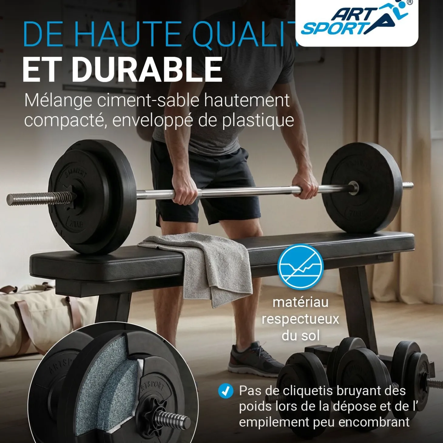 3in1 Hantelset 60kg