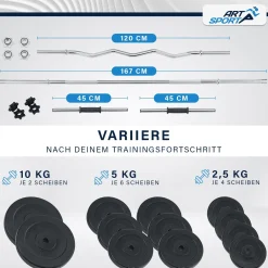 3in1 Hantelset 60kg