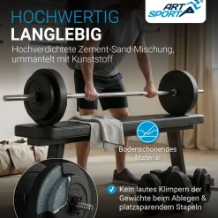 3in1 Hantelset 60kg