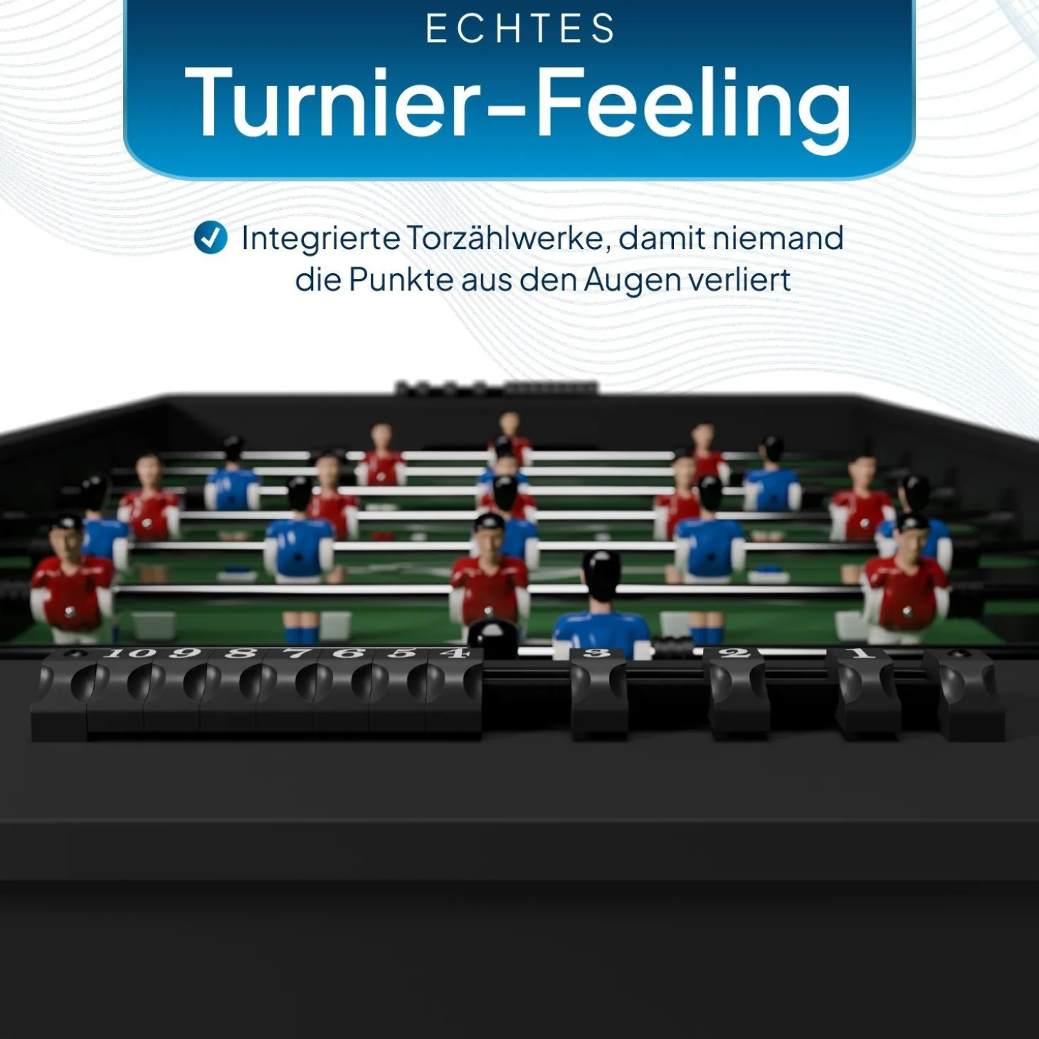 Kickertisch für Kinder und Erwachsene