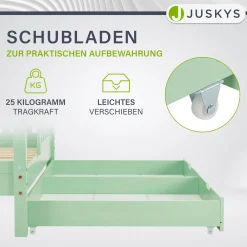 Kinderbett Marli 80 x 160 cm mit Bettkasten