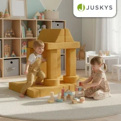 Kindersofa Kayo mit Cord Bezug & Kissen