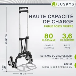 Klappbare Treppensackkarre bis 80 kg