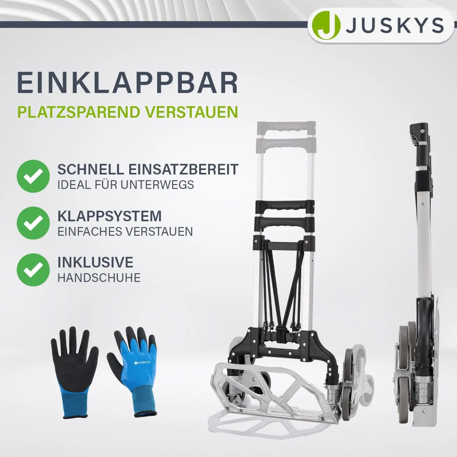 Klappbare Treppensackkarre bis 80 kg