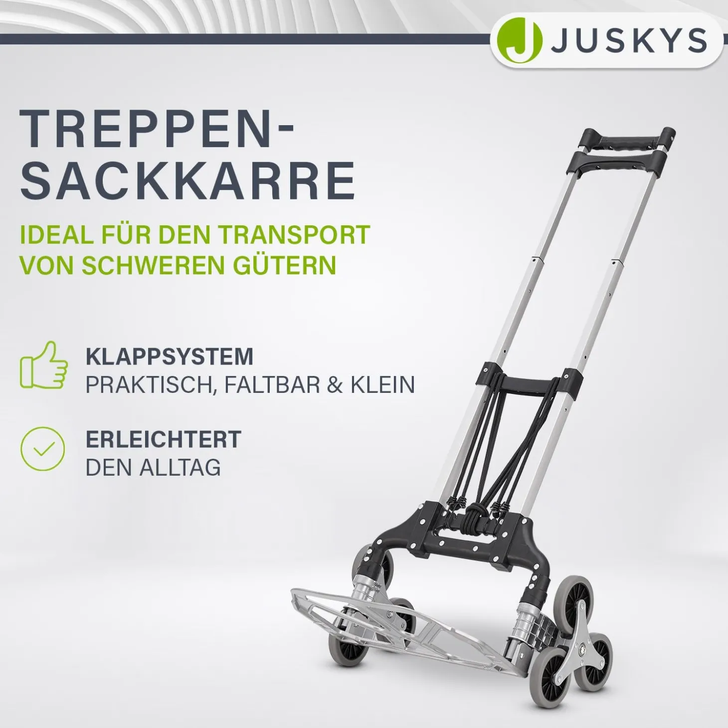 Klappbare Treppensackkarre bis 80 kg