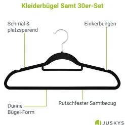 Kleiderbügel - Samt