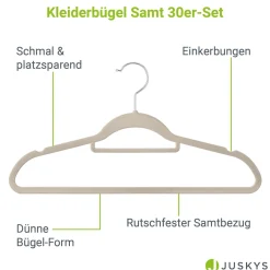 Kleiderbügel - Samt