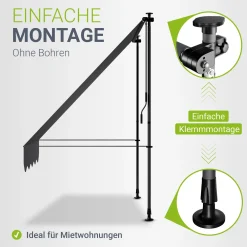 Klemmmarkise Kapstadt mit Handkurbel