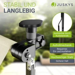 Klemmmarkise Kapstadt mit Handkurbel