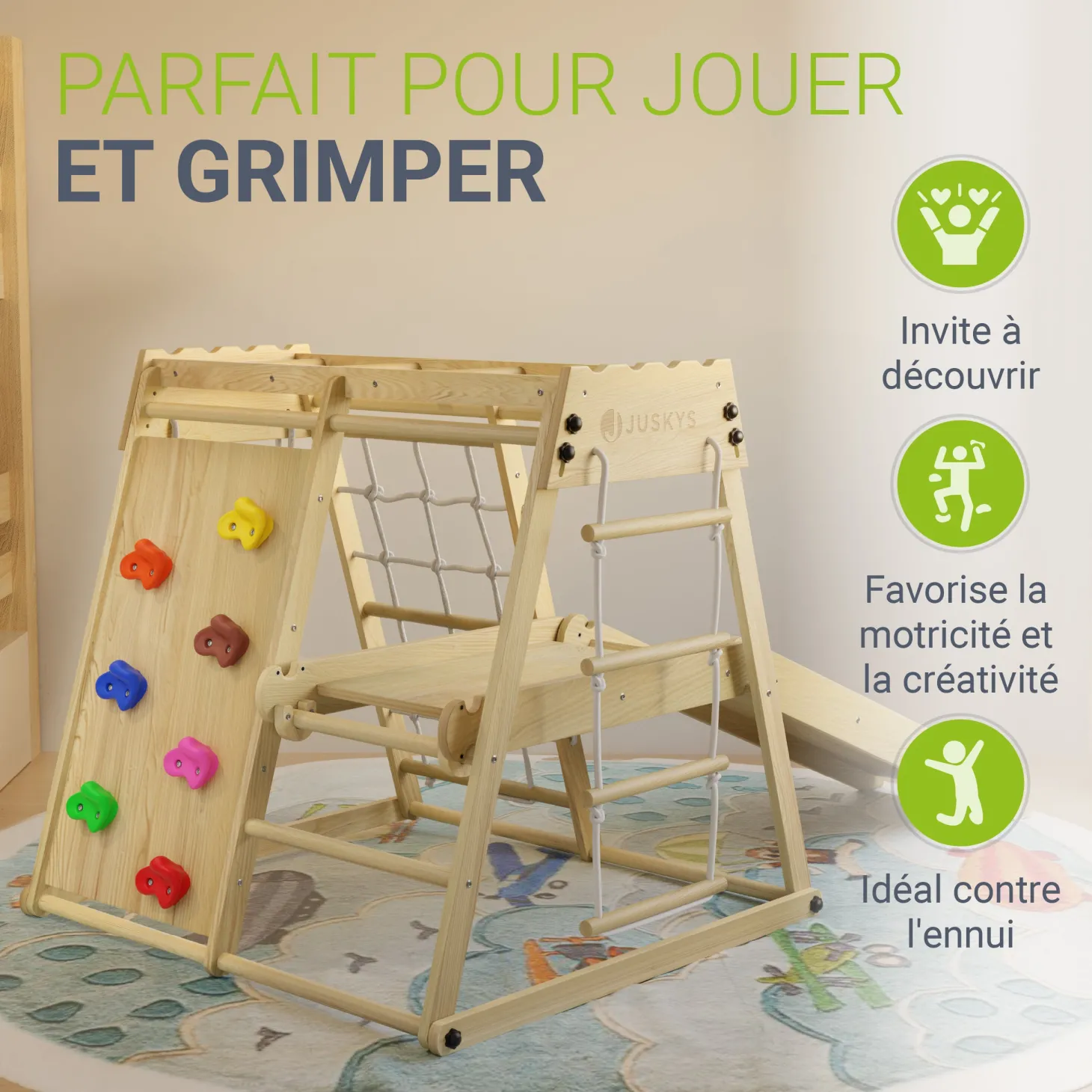 Klettergerüst Indoor für Kinder