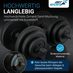 Kurzhantelset 20 kg