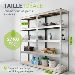 Lagerregal Basic 2er bis 8er Set 180 x 90 x 40 cm