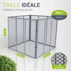 Metall Komposter für Gartenabfälle