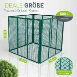 Metall Komposter für Gartenabfälle