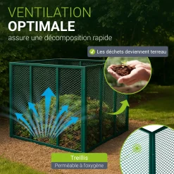 Metall Komposter für Gartenabfälle