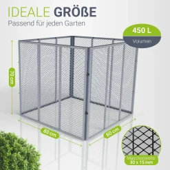 Metall Komposter für Gartenabfälle