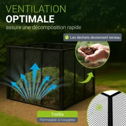 Metall Komposter für Gartenabfälle