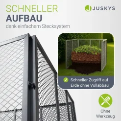 Metall Komposter für Gartenabfälle