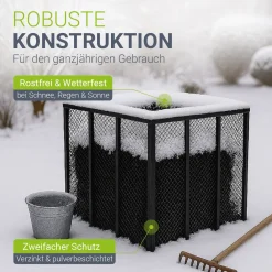 Metall Komposter für Gartenabfälle