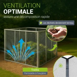 Metall Komposter für Gartenabfälle