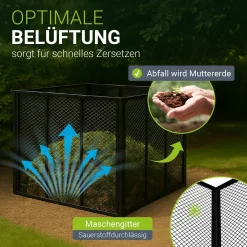 Metall Komposter für Gartenabfälle