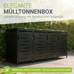 Metall Mülltonnenbox Arel
