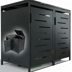 Metall Mülltonnenbox Arel