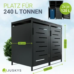 Metall Mülltonnenbox Arel