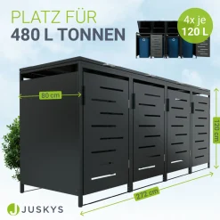 Metall Mülltonnenbox Arel