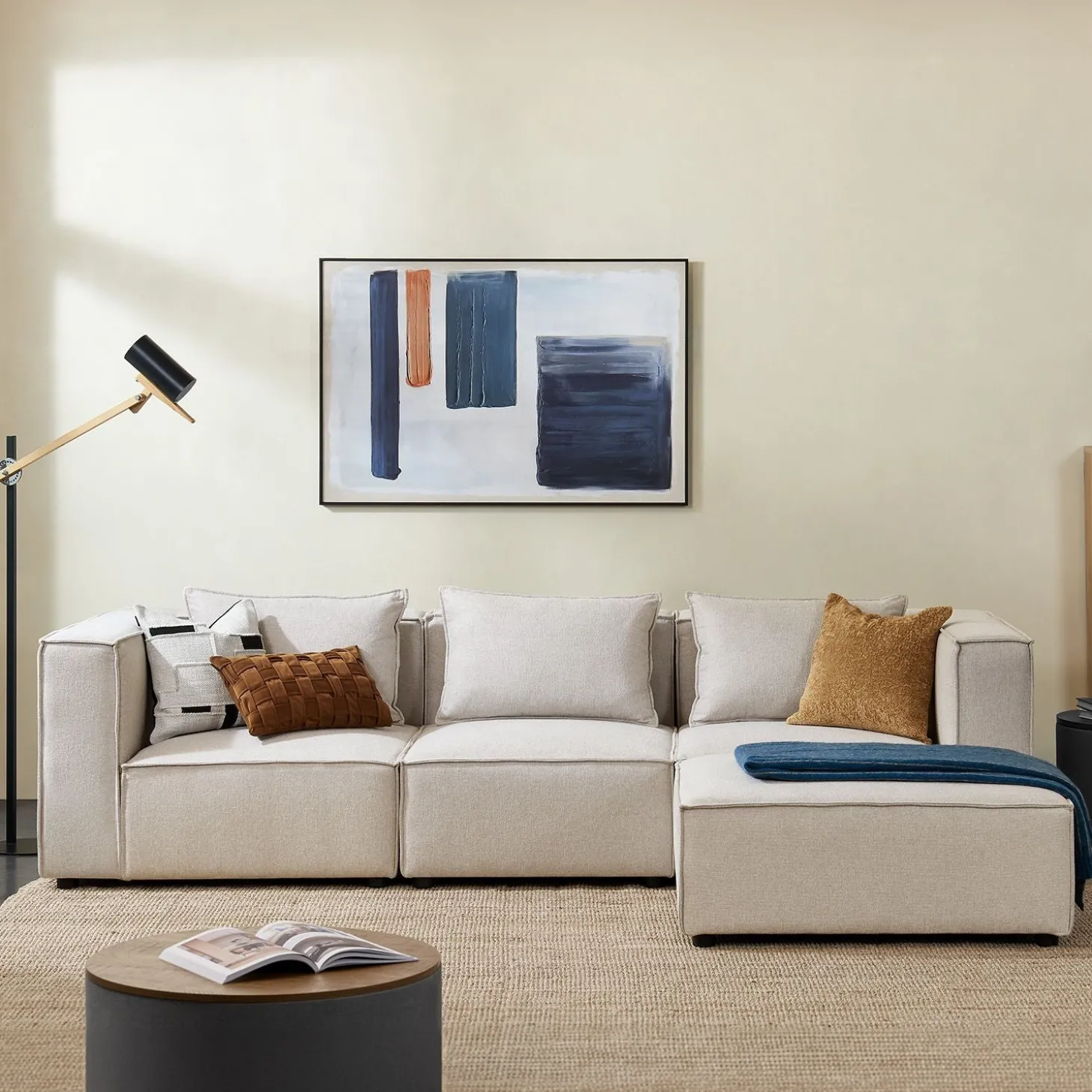 Modulares Sofa Domas L - 3 Sitzer