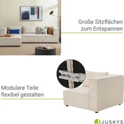Modulares Sofa Domas L - 3 Sitzer