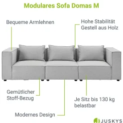 Modulares Sofa Domas M - 3 Sitzer