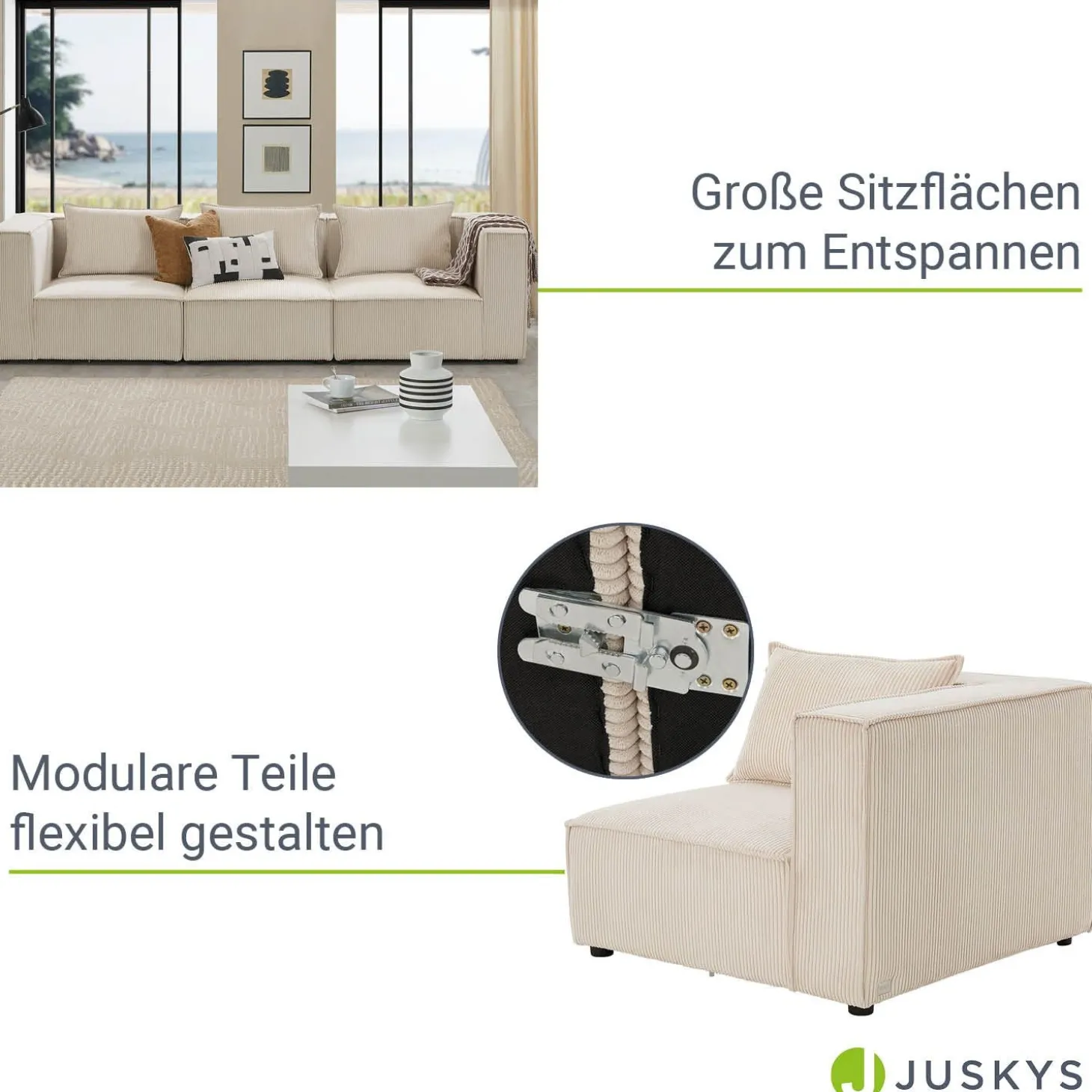 Modulares Sofa Domas M - 3 Sitzer