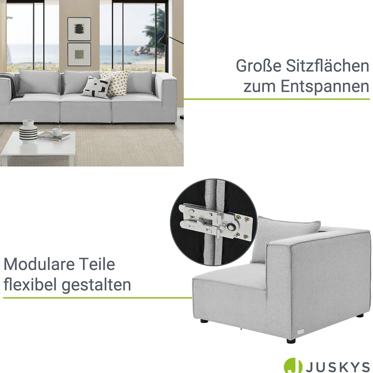 Modulares Sofa Domas M - 3 Sitzer