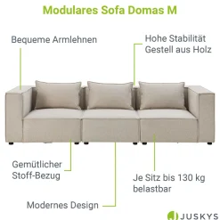 Modulares Sofa Domas M - 3 Sitzer