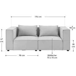 Modulares Sofa Domas S - 2 Sitzer