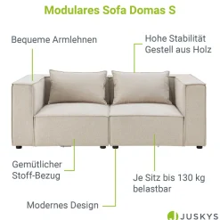 Modulares Sofa Domas S - 2 Sitzer