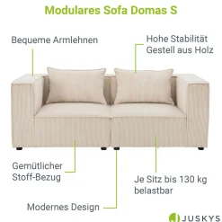 Modulares Sofa Domas S - 2 Sitzer