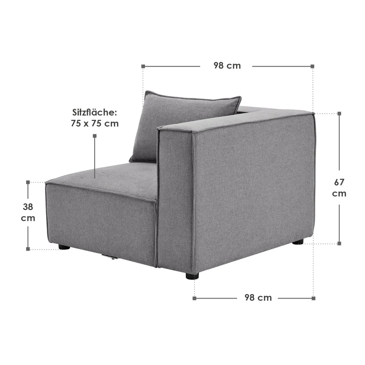 Modulares Sofa Domas - Variantenauswahl