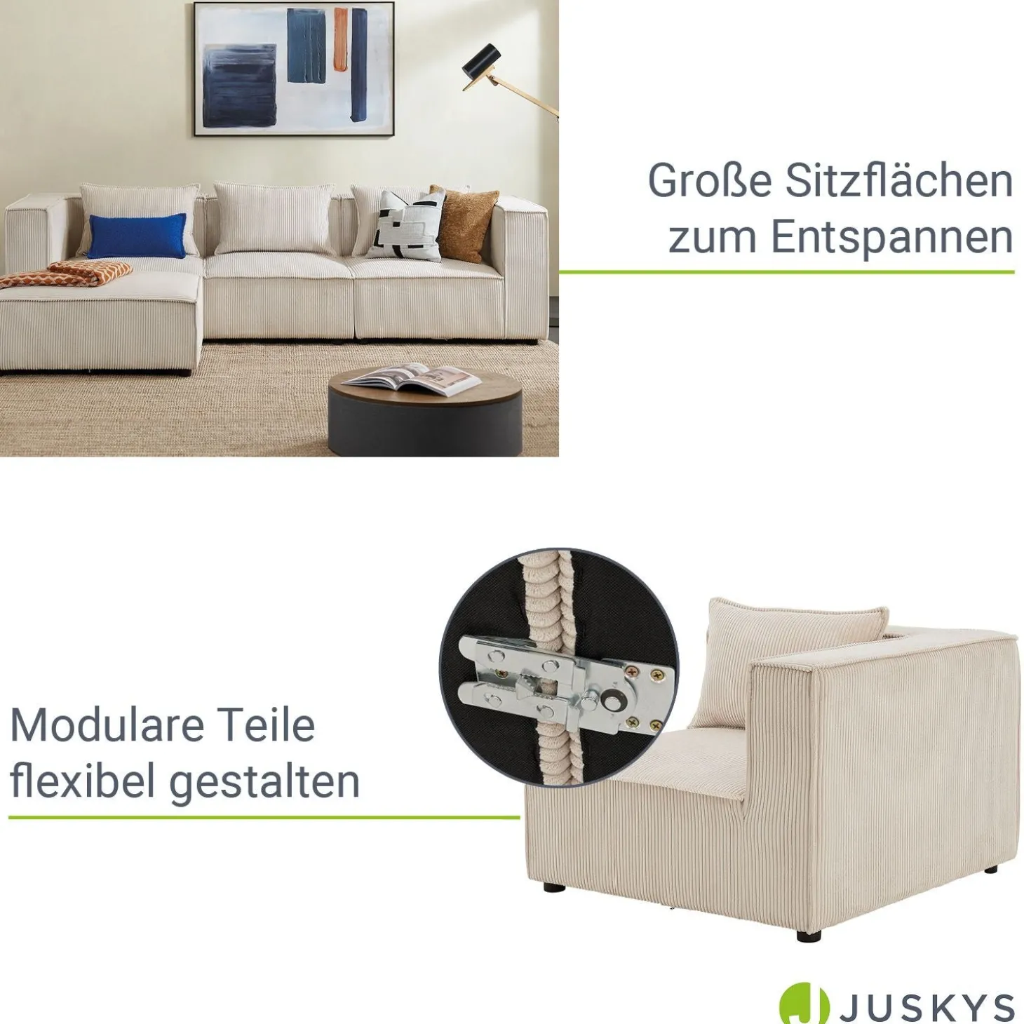 Modulares Sofa Domas - Variantenauswahl